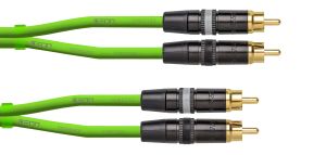 241340 Cordial CEON DJ RCA 0,6 G Green, 0,6 m, REAN 2 x Cinch gold / 2 x Cinch gold - Perspektive