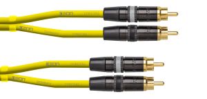 241346 Cordial CEON DJ RCA 0,6 Y Yellow, 0,6 m, REAN 2 x Cinch gold / 2 x Cinch gold - Perspektive