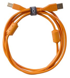 243802 UDG Ultimate Audio Cable USB 2.0 A-B Orange Straight 1m - Perspektive