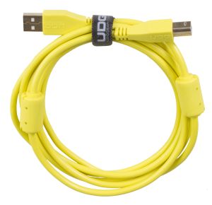 243805 UDG Ultimate Audio Cable USB 2.0 A-B Yellow Straight 1m - Perspektive
