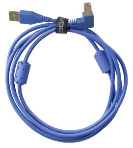 243817 UDG Ultimate Audio Cable USB 2.0 A-B Blue Angled 1m - Perspektive