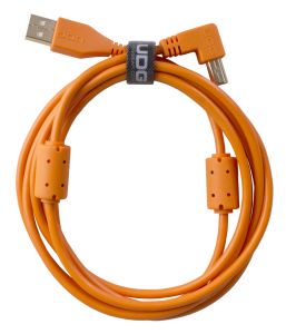 243818 UDG Ultimate Audio Cable USB 2.0 A-B Orange Angled 1m - Perspektive