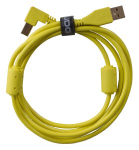 243828 UDG Ultimate Audio Cable USB 2.0 A-B Yellow Angled 2m - Perspektive