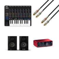 Reloop Keypad Pro + Focusrite Scarlett Solo 4th Gen + Reloop DSM-3