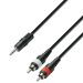 Adam Hall Cables K3 YWCC 0100 Audiokabel 3,5 mm Klinke stereo auf 2 x Cinch male 1 m