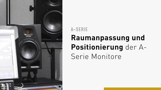 Der A7V | Die richtige Positionierung und Raumanpassung der A-Serie Monitore | ADAM Audio