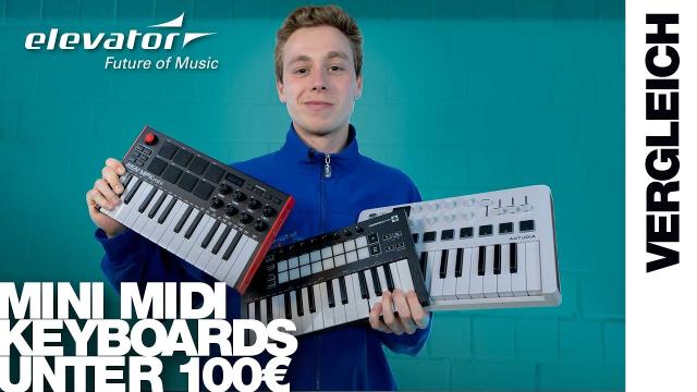 Vergleich: Mini MIDI Keyboards unter 100€ | Akai, Novation, Arturia