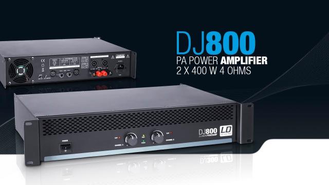 LD Systems DJ800 - PA Power Amplifier 2 x 400 W 4 Ohms