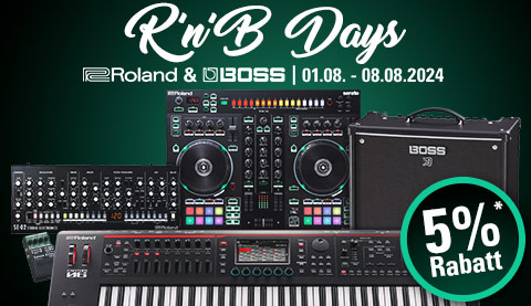 Elevator R'n'B Days: 5% Rabatt* auf Roland & BOSS